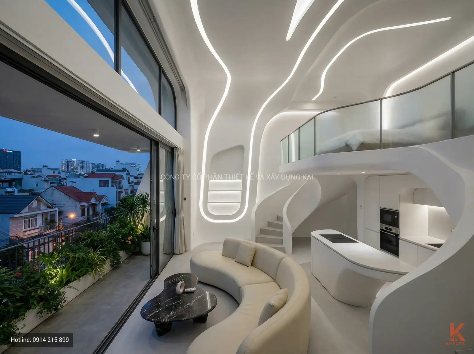 Căn hộ hiện đại với kh&ocirc;ng gian mở sang trọng