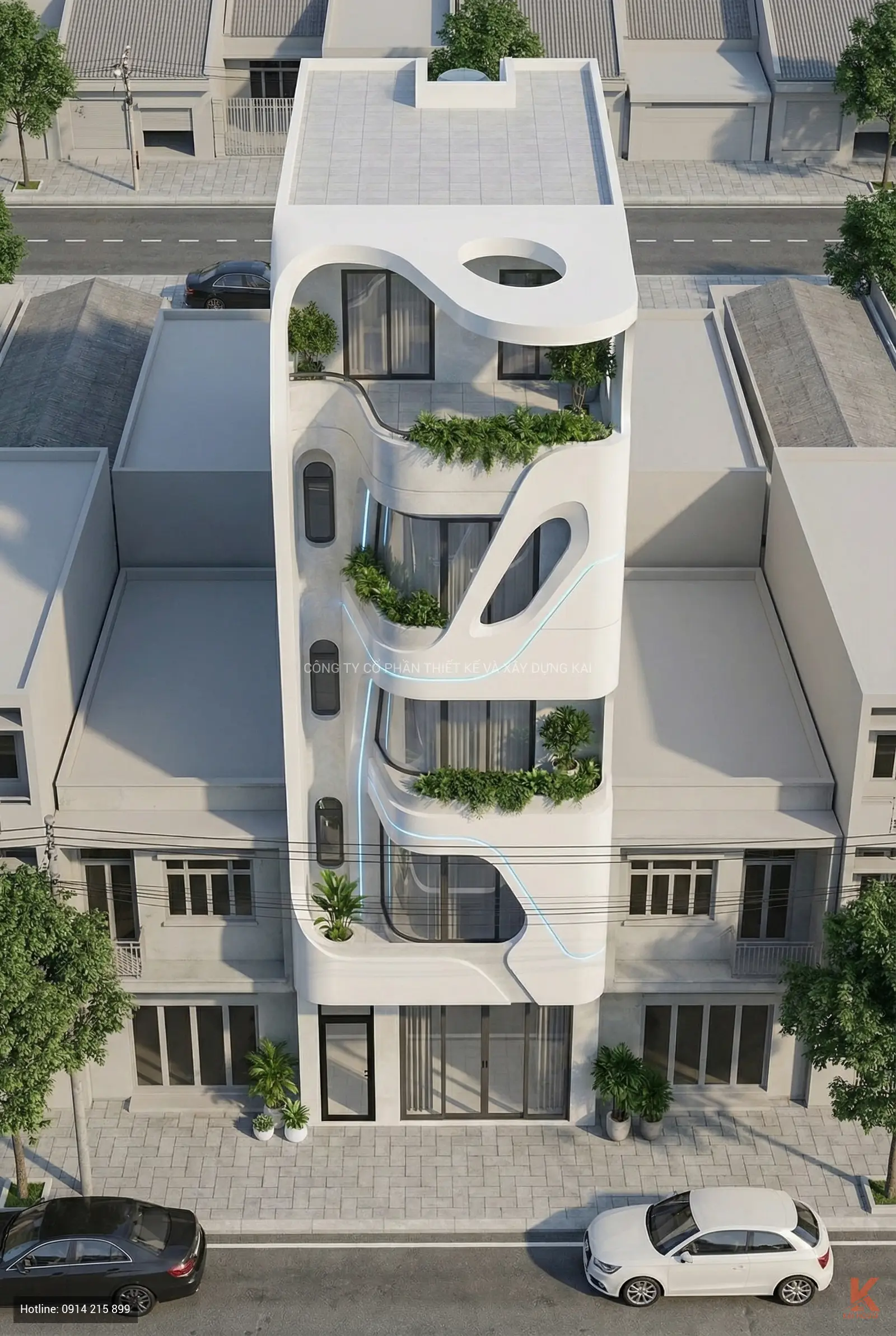 Căn hộ 5 tầng hiện đại - Sự giao thoa ho&agrave;n hảo giữa c&ocirc;ng năng v&agrave; thẩm mỹ