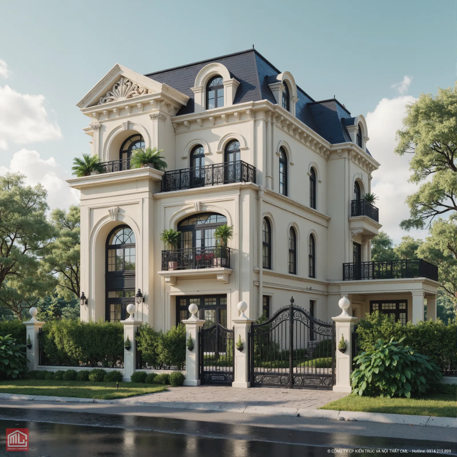 Phối cảnh biệt thự