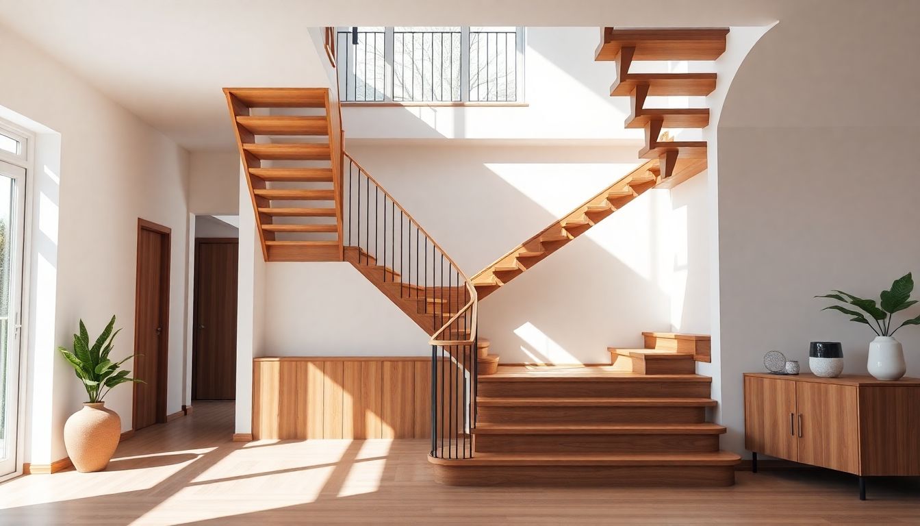 Thiết Kế Cầu Thang Chuẩn Phong Thủy Kiến Trúc: Trục Giao Thông Và Mạch Đón Khí