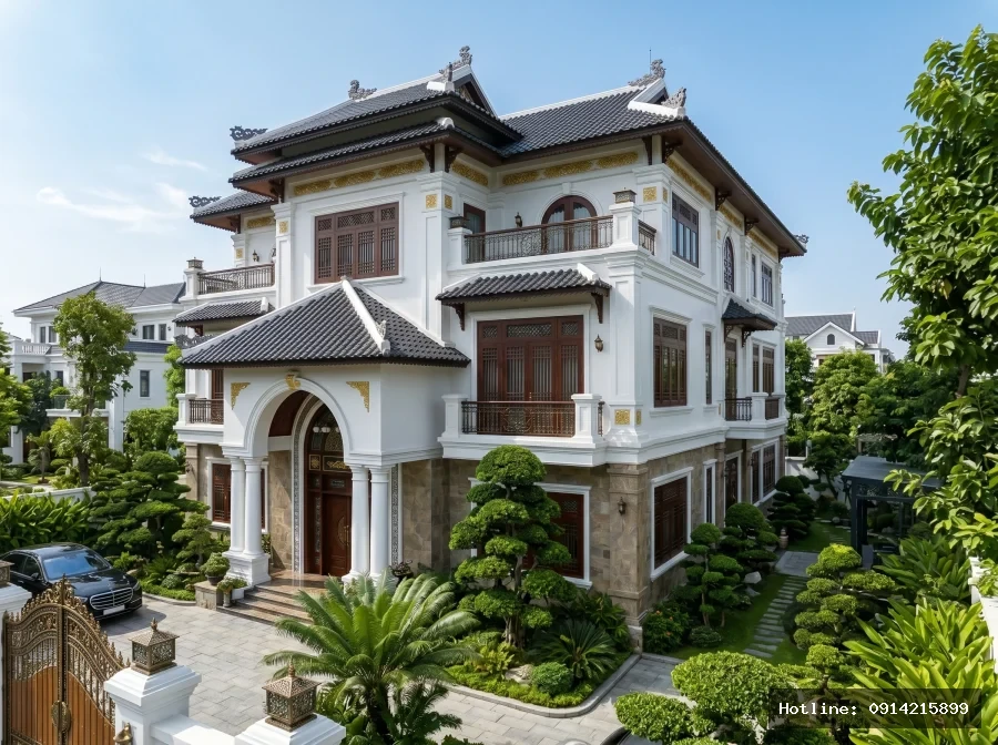Biệt thự Indochine 3 tầng sang trọng Đà Nẵng