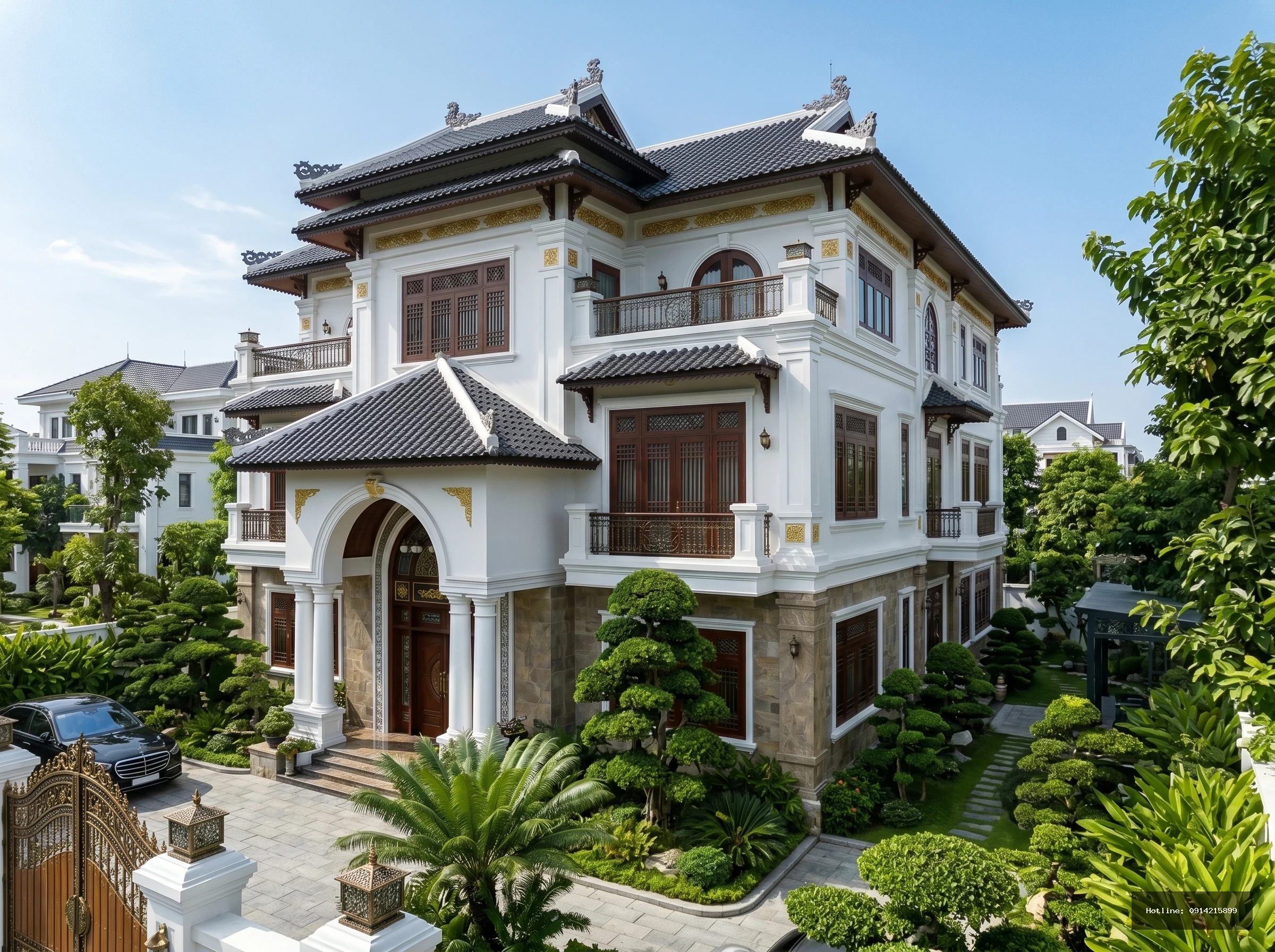 Biệt thự Indochine 3 tầng sang trọng Đà Nẵng