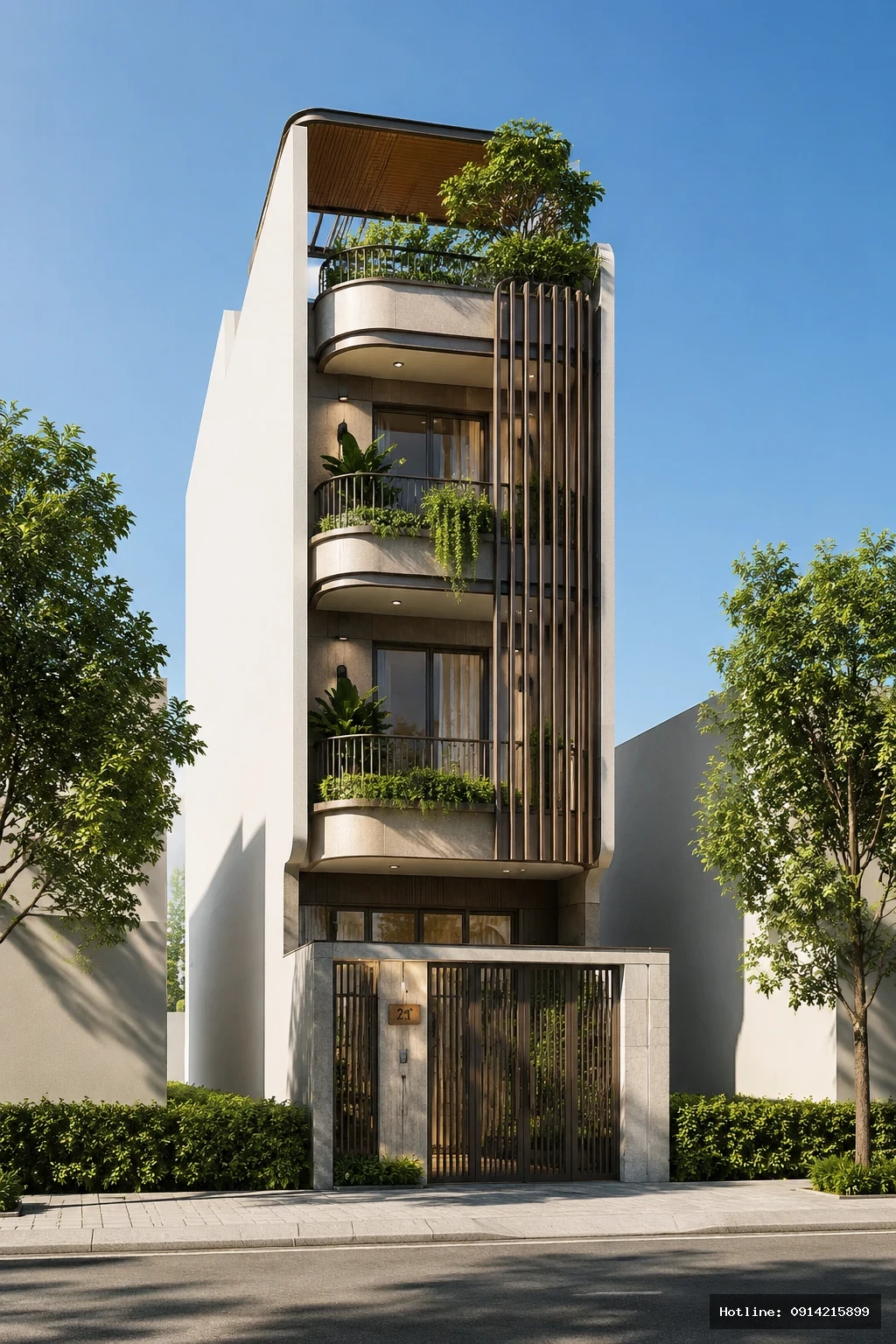 Nhà phố Neo Deco Tropical tại Hà Nội - Thiết kế Kiến trúc Kai House